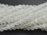 Selenite, Gypsum, 6mm (6.3mm), Round Beads-BeadBeyond