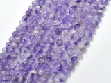 Amethyst Gemstone Beads, Round, 6mm (6.5mm)-BeadBeyond