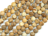 Matte Picture Jasper, 8mm, Round Beads-BeadBeyond