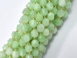 Green Quartz Beads, 8mm Faceted Prism Double Point Cut-Gems: Round & Faceted-BeadBeyond