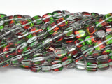 Mystic Aura Quartz - Red, Green, 6x9mm, Nugget, 14.5 Inch-BeadBeyond