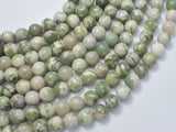 Peace Jade Beads, Round, 8mm (8.7mm)-BeadBeyond