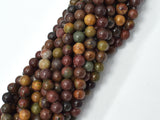 Picasso Jasper Beads, 6mm Round Beads-BeadBeyond