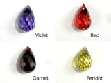 CZ beads,10x16mm Faceted Teardrop-Cubic Zirconia-BeadBeyond
