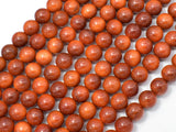 Dragon Blood Wood Beads, 8mm Round Beads, 35 Inch-Wood-BeadBeyond