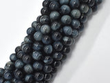 Blue Tiger Eye, 8mm Round Beads-BeadBeyond