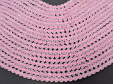Matte Rose Quartz Beads, 6mm (6.5mm) Round beads-Gems: Round & Faceted-BeadBeyond