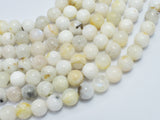 White Rainbow Moonstone 8mm Round-BeadBeyond