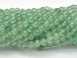 Green Fluorite Beads, 6mm (6.5mm) Round-Gems: Round & Faceted-BeadBeyond