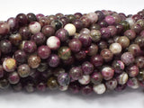 Plum Blossom Tourmaline, 6mm, Round-BeadBeyond
