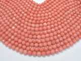 Jade Beads, Salmon Pink, 8mm Faceted Round-Gems: Round & Faceted-BeadBeyond