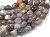 Botswana Agate, 10x14mm Nugget Beads, 15.5 Inch-Gems: Nugget,Chips,Drop-BeadBeyond