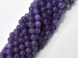 Amethyst Beads, Round, 8mm (8.5mm), 15.5 Inch-BeadBeyond