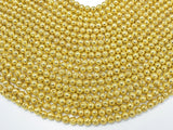 Lava-Gold Plated, 6mm (6.7mm) Round-Gems: Round & Faceted-BeadBeyond