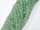 Green Fluorite Beads, 6mm (6.5mm) Round-Gems: Round & Faceted-BeadBeyond
