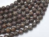 Brown Snowflake Obsidian Beads, Round, 10mm-BeadBeyond