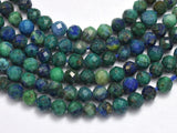 Azurite Malachite 3mm Micro Faceted Round-BeadBeyond