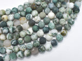 Matte Tree Agate Beads, 8mm Round Beads-BeadBeyond