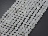 White Jade Beads, Round, 6mm (6.4mm), 15 Inch-BeadBeyond