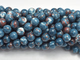 Rain Flower Stone, Gray, 8mm Round Beads-Gems: Round & Faceted-BeadBeyond