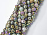 Mystic Coated Indian Agate, Fancy Jasper, 8mm (8.3mm) Faceted Round, AB Coated-Gems: Round & Faceted-BeadBeyond