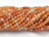 Red Aventurine Beads, Round, 4mm-Gems: Round & Faceted-BeadBeyond