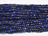 Lapis Lazuli, 4mm Faceted Coin-Gems:Oval,Rectangle,Coin-BeadBeyond