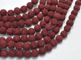 Red Lava Beads, 8mm Round Beads-BeadBeyond