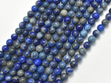 Natural Lapis Lazuli, Blue 6mm Round Beads-BeadBeyond