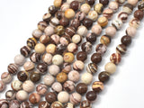 Brown Zebra Jasper Beads, 8mm Round Beads-Gems: Round & Faceted-BeadBeyond