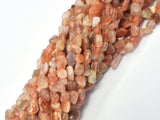 Sunstone, 6x8mm, Nugget Beads, 15.5 Inch-BeadBeyond