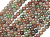 Red Green Garnet, 6mm Round Beads-BeadBeyond