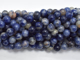 Sodalite Beads, 8mm (8.5mm), Round, 15 Inch-BeadBeyond