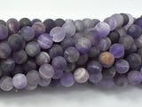 Matte Amethyst Beads, 8mm Round Bead-Gems: Round & Faceted-BeadBeyond