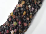 Watermelon Tourmaline, 6x8mm Nugget Beads, 15.5 Inch-BeadBeyond
