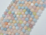 Beryl Beads, Aquamarine, Morganite, Heliodor, 6mm, Round-Gems: Round & Faceted-BeadBeyond