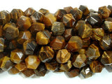 Tiger Eye Beads, 10mm Star Cut Faceted Round-Gems: Round & Faceted-BeadBeyond