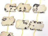Artistic Jasper, Animal-Pig, Chohua Jasper, 42x28mm Beads, 4pieces-Gems:Assorted Shape-BeadBeyond