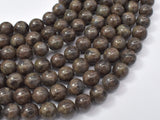 Chocolate Labradorite Beads, 10mm (10.4mm)-Gems: Round & Faceted-BeadBeyond
