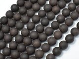 Matte Black Sandalwood Beads, 8mm Round-Wood-BeadBeyond