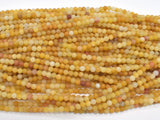 Matte Yellow Jade Beads, 4mm (4.8mm), Round Beads-BeadBeyond
