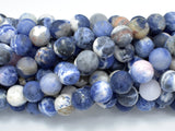 Matte Sodalite Beads, 10mm (10.5mm) Round Beads-Gems: Round & Faceted-BeadBeyond