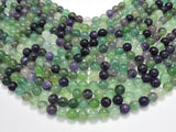 Fluorite, Rainbow Fluorite, 8mm, Round-BeadBeyond