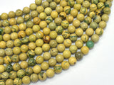Green Muscovite 6mm Round Beads, 15 Inch-BeadBeyond