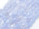 Blue Lace Agate, Blue Chalcedony, Approx 6x8mm Nugget Beads-Gems: Nugget,Chips,Drop-BeadBeyond