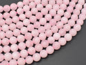 Matte Rose Quartz Beads, 8mm Round beads-Gems: Round & Faceted-BeadBeyond