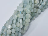 Aquamarine 8.5-9.5mm Coin Beads-BeadBeyond