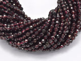 Red Garnet Beads, 3.4mm Micro Faceted Round-Gems: Round & Faceted-BeadBeyond