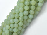 Matte New Jade Beads, 8mm (8.7mm) Round-Gems: Round & Faceted-BeadBeyond