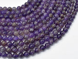 Amethyst Beads, 6mm(6.6mm) Round-Gems: Round & Faceted-BeadBeyond